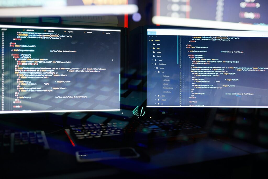 Computers installing the new program